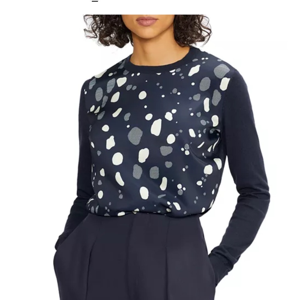 Ted Baker/Bloomingdales Blue and White Sweater - 1